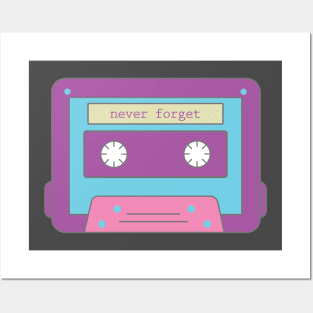 80s Kid series: Cassette T-Shirt Posters and Art